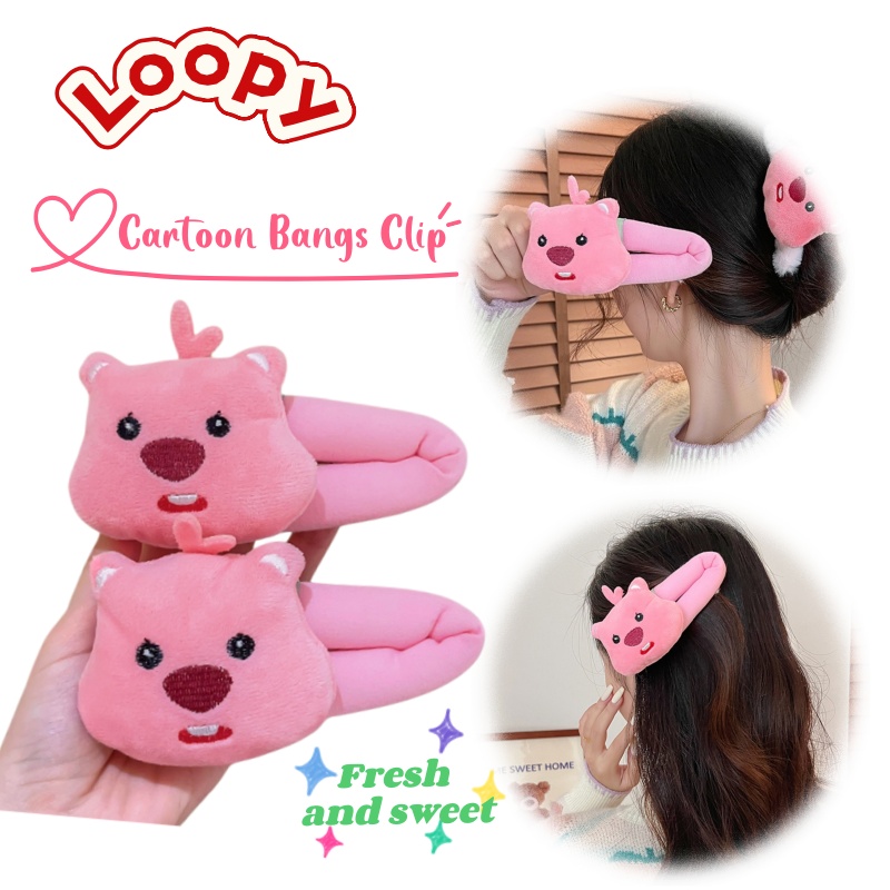 Hair Bundles - Klips do włosów Loopy, kreskówkowy, uroczy,