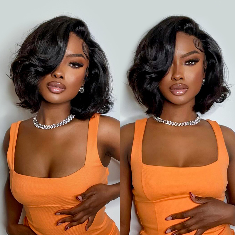 Hd Lace Frontal Wig Human Hair Pre Plucked - Peruki z naturalnych włosów o gęstości