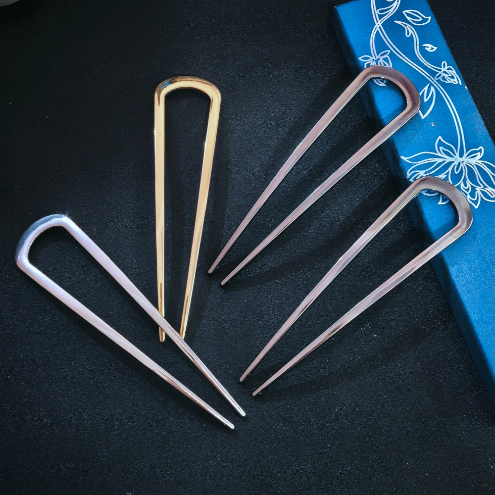 Hair Bundles - Grube metalowe proste wsuwki do włosów