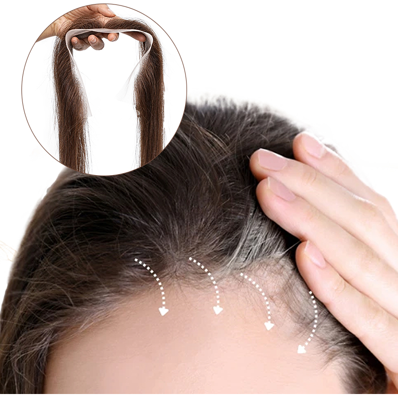 Invisible Tape In Extensions Real Hair - 2X13 Calowe Koronkowe Bez Klipsów Niewidoczne