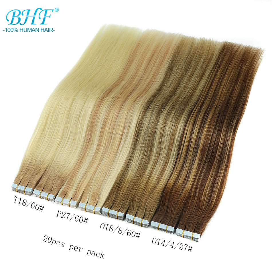 Invisible Tape In Extensions Real Hair - BHF Taśma do przedłużania włosów Proste