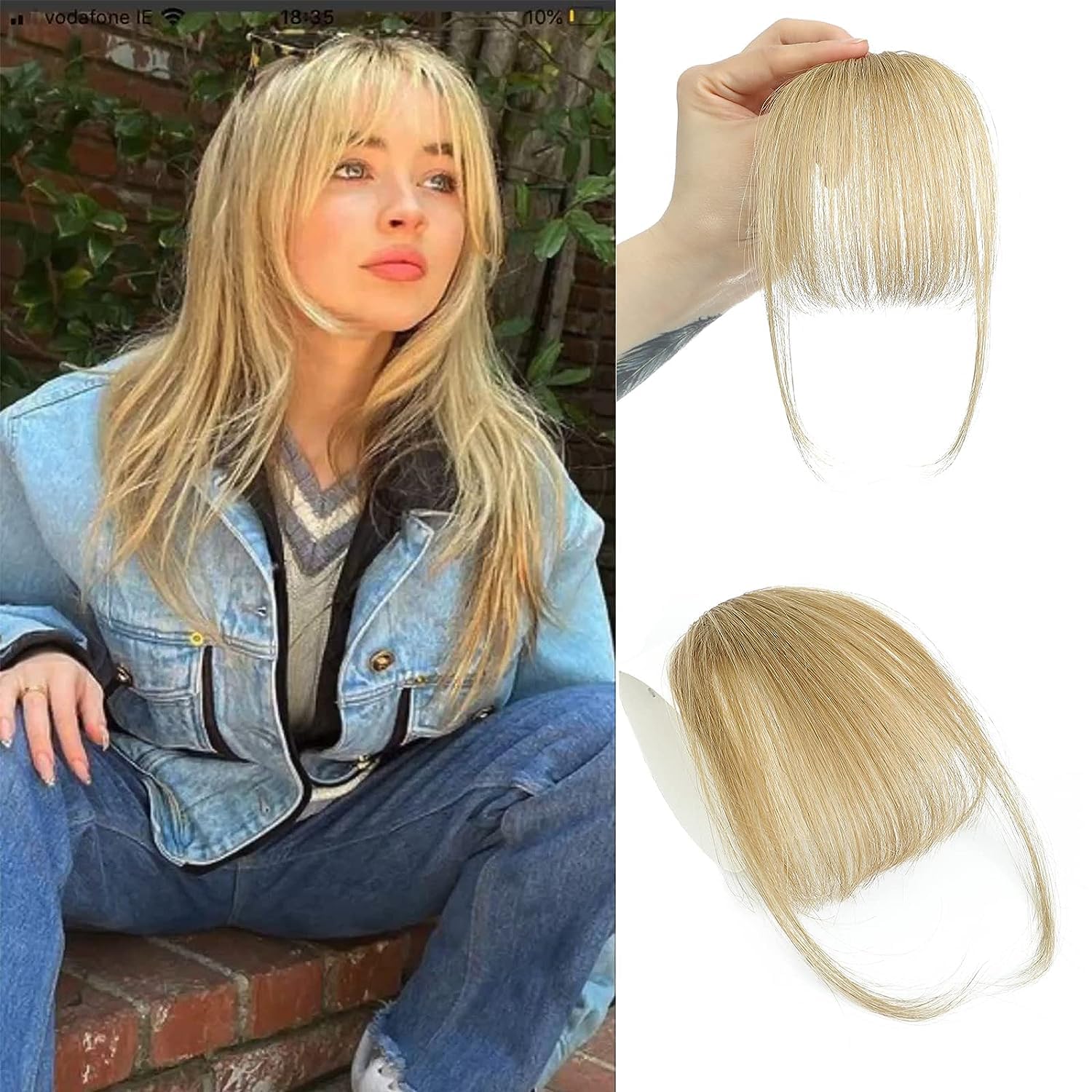100% Ludzkie włosy Wispy Bangs – Seamless Clip In Hair Extensions Human Hair recenzja i cena