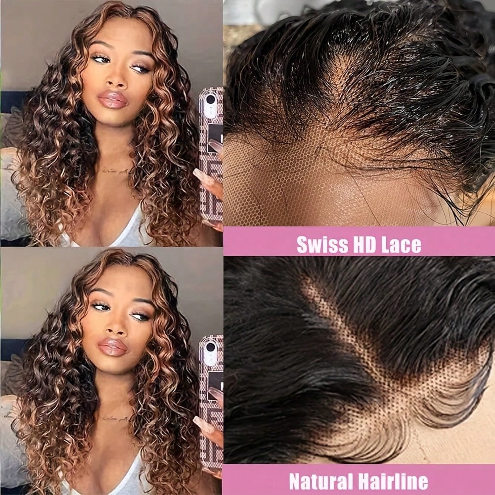 16-34 cali 1B/30 #   Peruka z  – Hd Lace Frontal Wig Human Hair Pre Plucked recenzja i cena