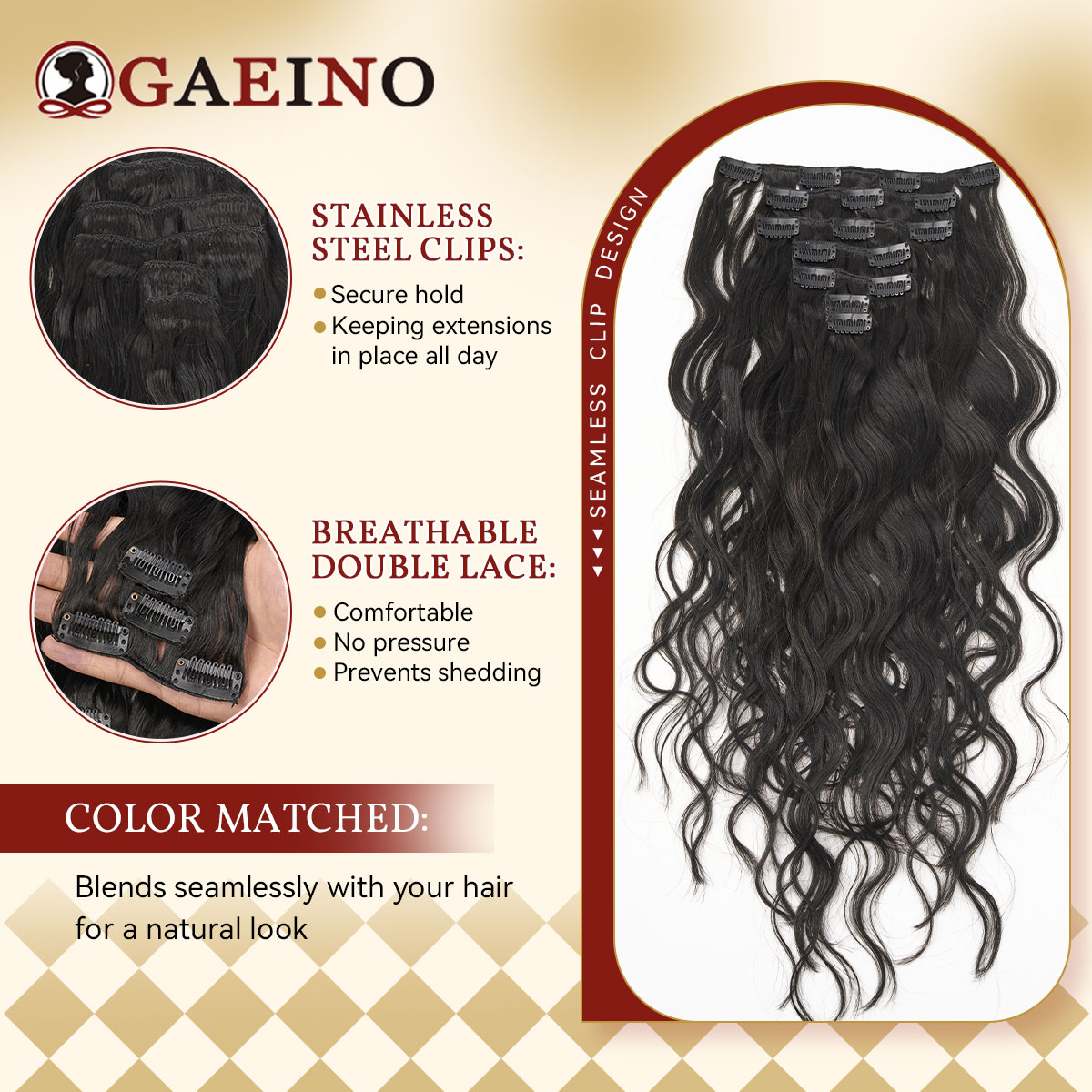 12A Naturalne Falowane Doczepy – Seamless Clip In Hair Extensions Human Hair recenzja i cena