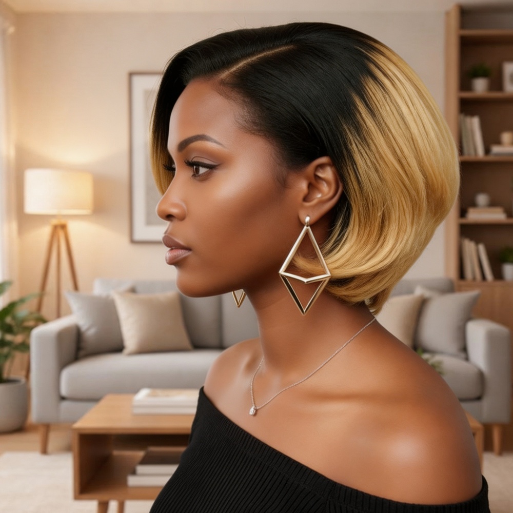 8-calowy krótki bob, peruka z  – Glueless Wear And Go Human Hair Wig recenzja i cena