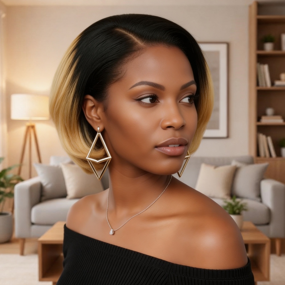 8-calowy krótki bob, peruka z  – Glueless Wear And Go Human Hair Wig recenzja i cena