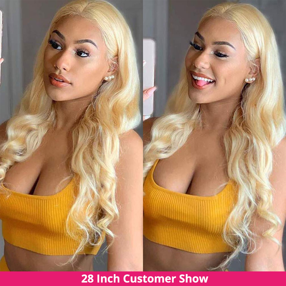 HairUGo 613 Blonde 13x6 Body W – 613 Blonde Body Wave Lace Front Wig recenzja i cena