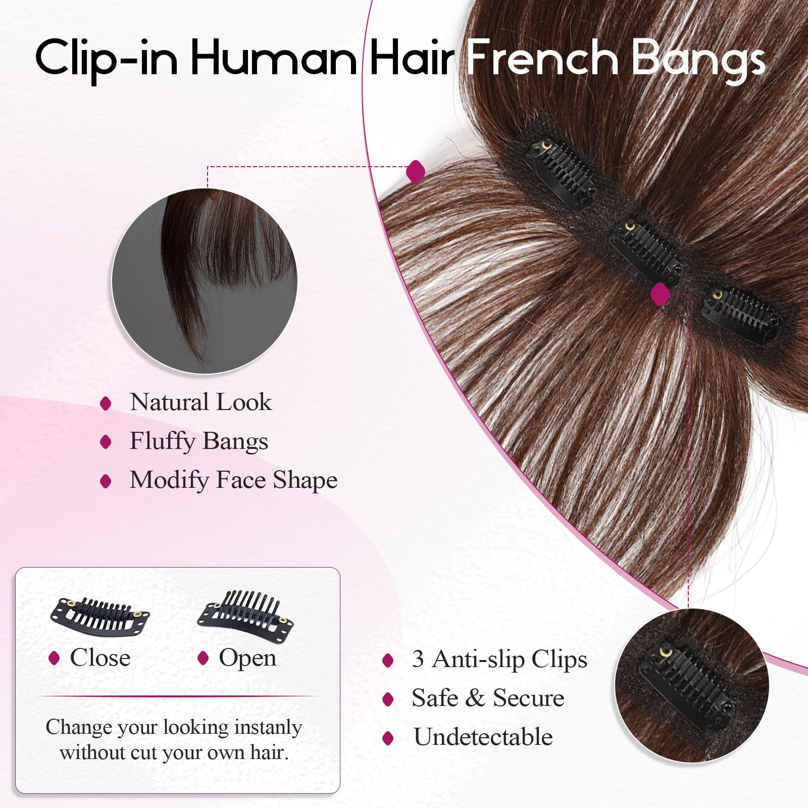 Doczepiane grzywki z prawdziwy – Seamless Clip In Hair Extensions Human Hair recenzja i cena