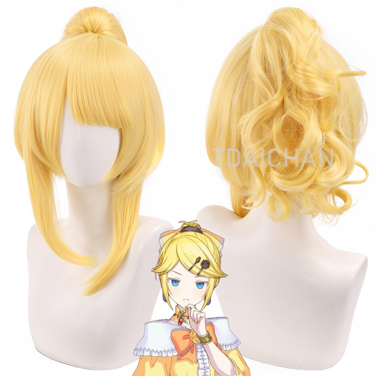 Peruka cosplay Vocaloid Kagami – Hair Bundles recenzja i cena
